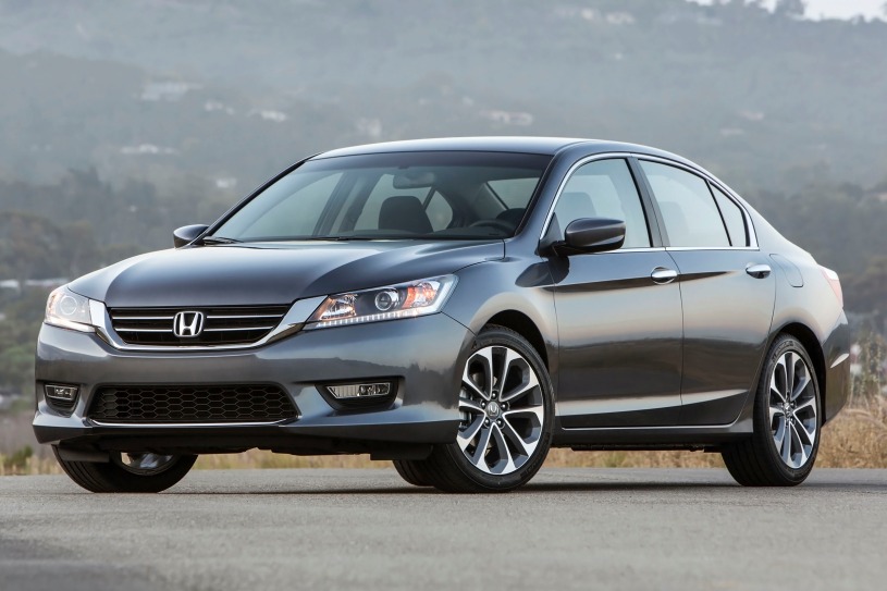 2014 Charcoal /Graphite Honda Accord Sport Sedan CVT (1HGCR2F54EA) with an 2.4L L4 DOHC 16V engine, Continuously Variable Transmission transmission, located at 1313 Las Vegas Blvd, North Port, FL, 34286, (888) 750-6845, 36.002834, -115.201302 - The 2014 Honda Accord earns top honors in the midsize sedan class with its mix of excellent packaging, superb fuel economy and rewarding performance. vehicle overview After last year's complete redesign, which resulted in a slimmer, more fuel-efficient Honda Accord with a higher-end cabin ambien - Photo #0