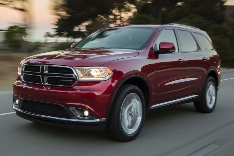 2014 Burgundy /Tan Dodge Durango Limited AWD (1C4RDJDGXEC) with an 3.6L V6 DOHC 24V engine, 8-Speed Automatic transmission, located at 1313 Las Vegas Blvd, North Port, FL, 34286, (888) 750-6845, 36.002834, -115.201302 - Thanks to its welcoming interior and excellent highway manners, the 2014 Dodge Durango is a great choice for a seven-passenger SUV. vehicle overview The 2014 Dodge Durango is one of our favorite options for a six- or seven-passenger SUV. The current generation not only has the roomy seating and - Photo #1